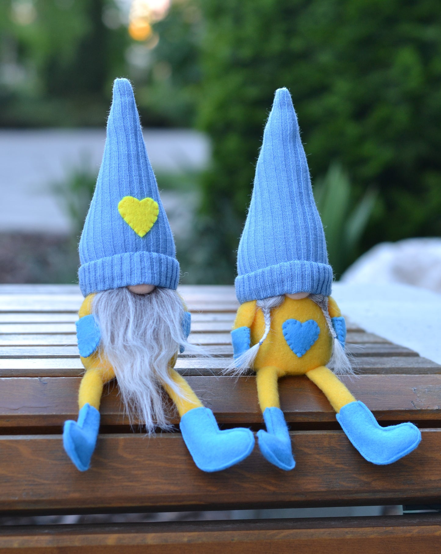 7'' Home Gnome Ornaments Ukraine Flag|| Home Craft Plush Soft Decoration || Collectible Figurine for Home Decor || Ukrainian Handmade Gnomes || Made in Ukraine