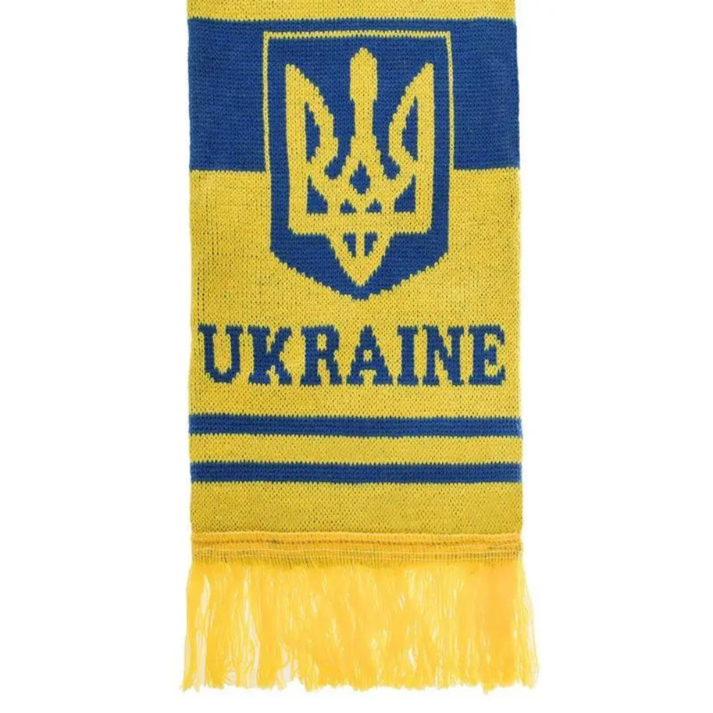 Ukraine Scarf | Soccer Knit Scarf | Football Scarf | Sports Fan Shop FIFA Ukrainian Team | 100% Original Ukrainian Scarf | Made in Ukraine Delivery from Ukraine