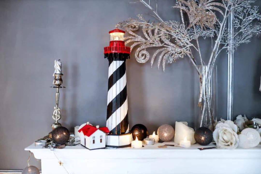 Decorative Lighthouse St. Augustine Light 3D Wooden Puzzles Wooden Lighthouse Decor 3-D Models for Self-Assembly Craft Construction Model Kit Decoration Light Tower Handcrafted Made in Ukraine