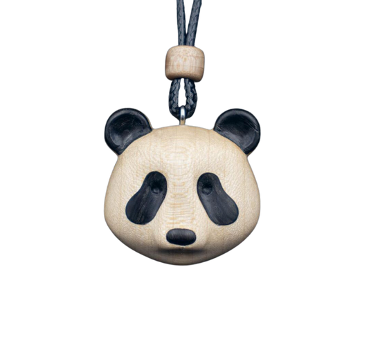 Wood Panda Necklace Lovely Panda Pendant | Zoo Collection | Wooden Pendant Necklace Jewelry Gifts for Women Men | Ukrainian Craft | Handmade Pendant Made in Ukraine