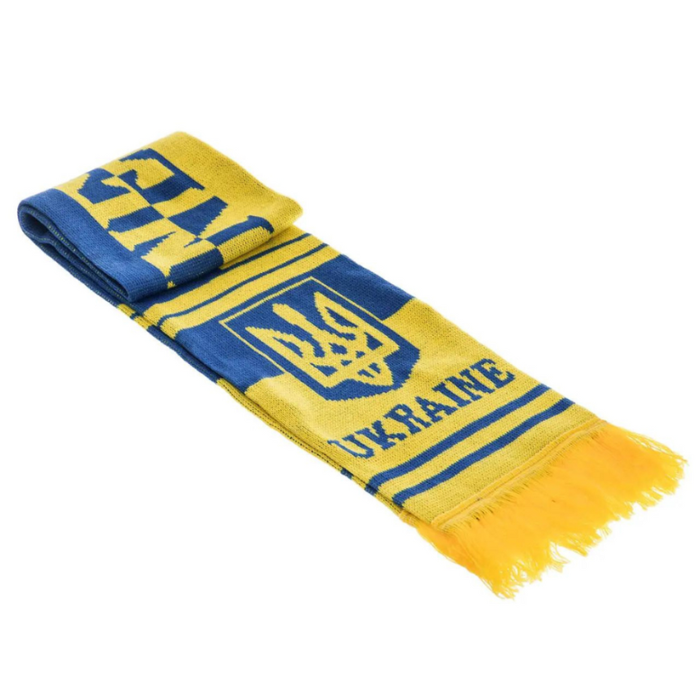 Ukraine Scarf | Soccer Knit Scarf | Football Scarf | Sports Fan Shop FIFA Ukrainian Team | 100% Original Ukrainian Scarf | Made in Ukraine Delivery from Ukraine