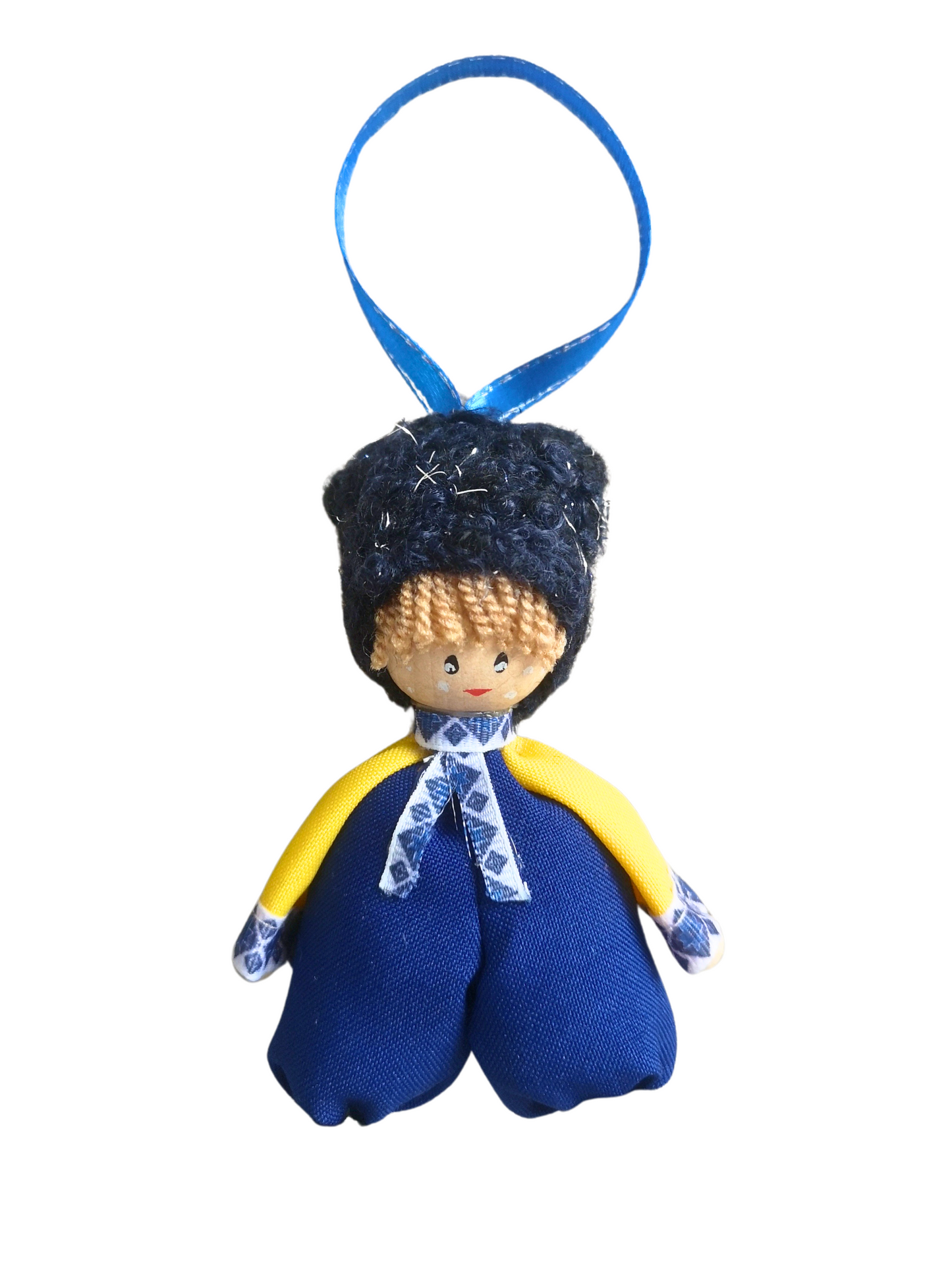 Ukrainian Girl and Boy Home Ornaments Ukraine Flag Decoration for Home Decor Wall Hanging Art Décor Christmas Tree Decorations Craft Handmade in Ukraine