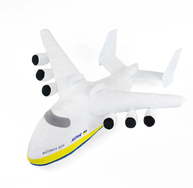 BraveUA 15'' Ukrainian Dream An-225 Mriya Plane Craft Plush Soft Stuffed Toy Handmade in Ukraine