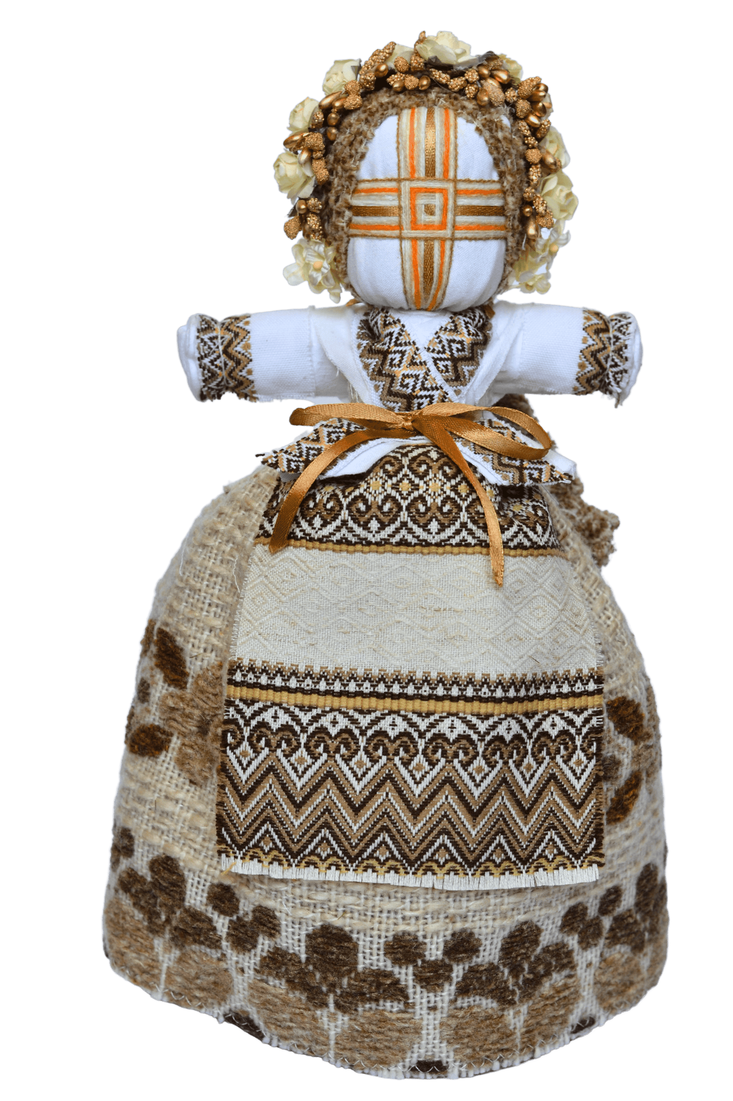 14'' Authentic Ukrainian Motanka Doll on Wooden Base || Collectible Doll || Slavic Design Traditional Ukrainian Doll || Handmade Traditional Folk Art || Made in Ukraine