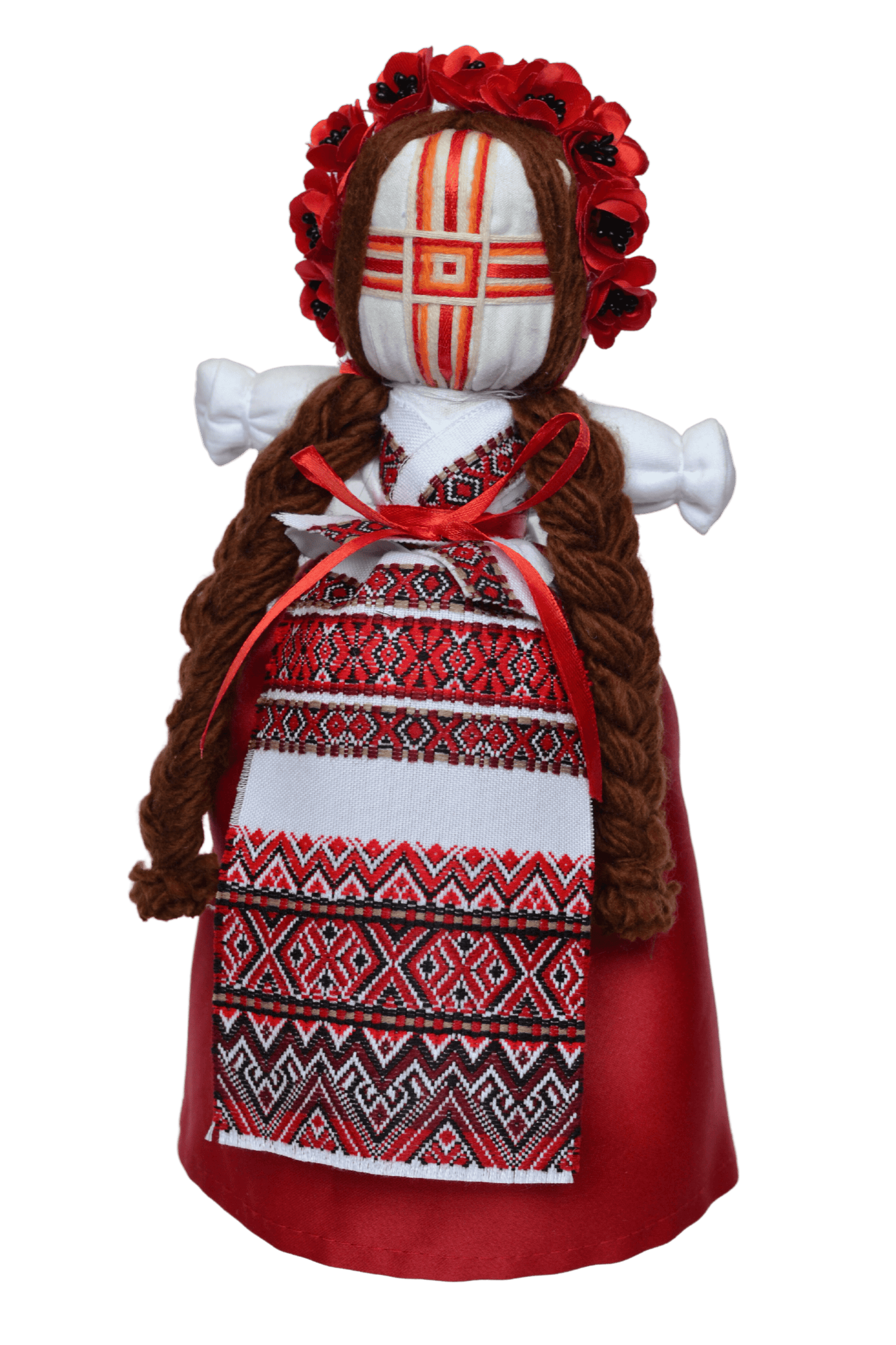 14'' Authentic Ukrainian Motanka Doll on Wooden Base || Collectible Doll || Slavic Design Traditional Ukrainian Doll || Handmade Traditional Folk Art || Made in Ukraine