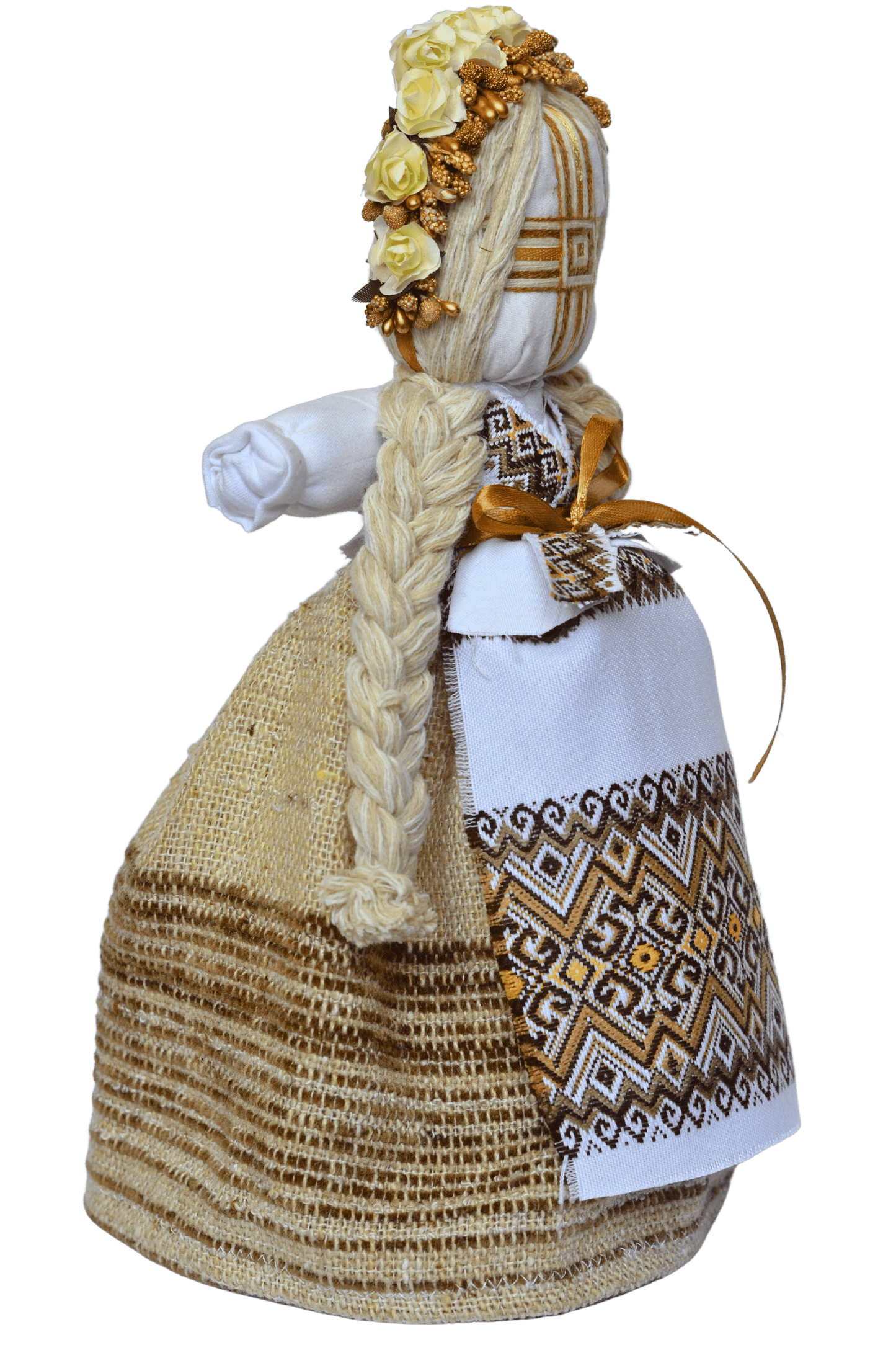 14'' Authentic Ukrainian Motanka Doll on Wooden Base || Collectible Doll || Slavic Design Traditional Ukrainian Doll || Handmade Traditional Folk Art || Made in Ukraine