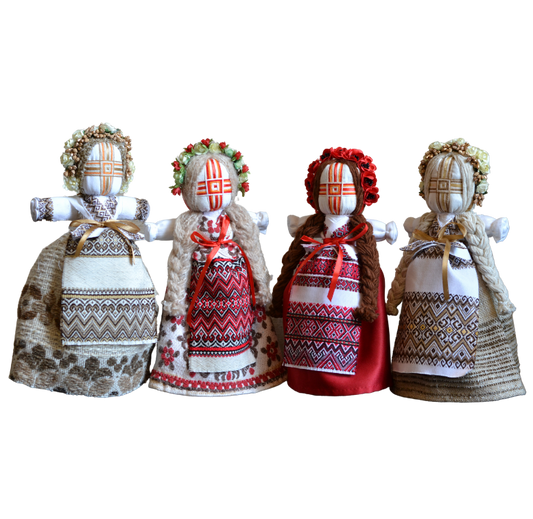 14'' Authentic Ukrainian Motanka Doll on Wooden Base || Collectible Doll || Slavic Design Traditional Ukrainian Doll || Handmade Traditional Folk Art || Made in Ukraine